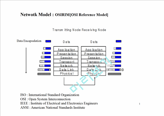 Netwotk Model : OSIRIM[OSI Reference Model]   (1 )